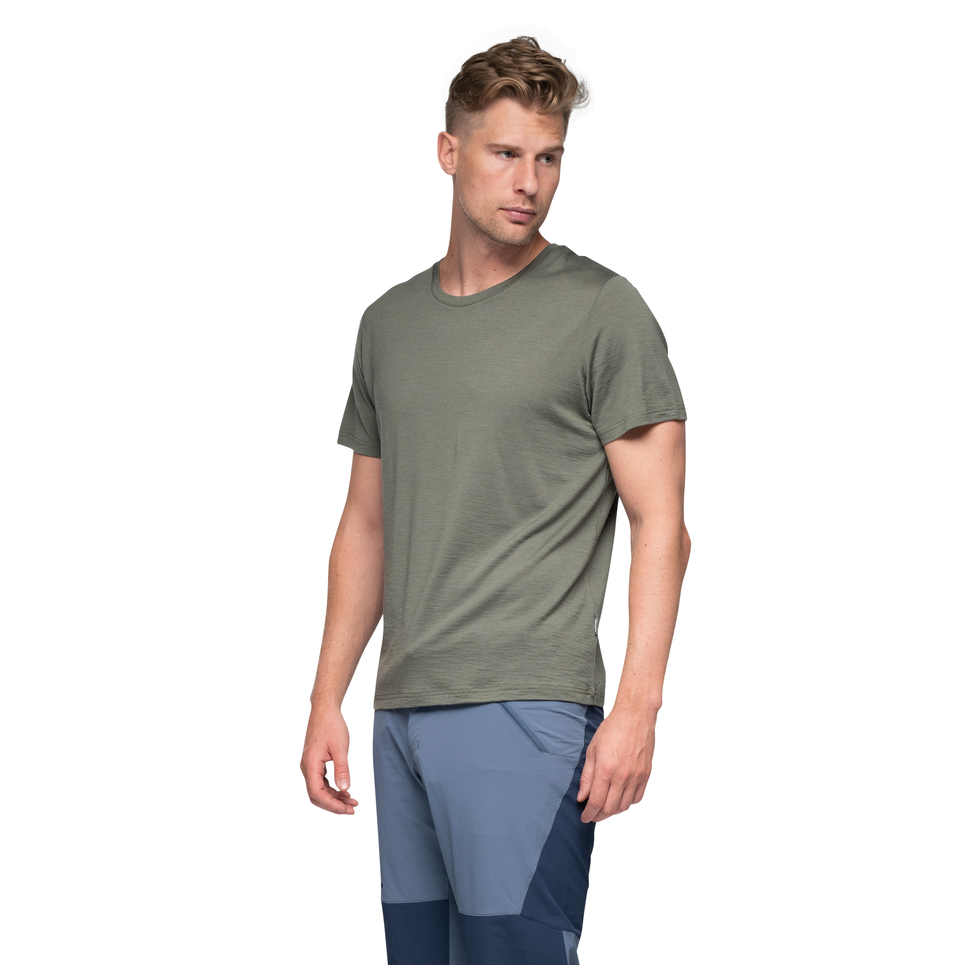 Vaagaa Adventure Merino Tee Men Green Mud