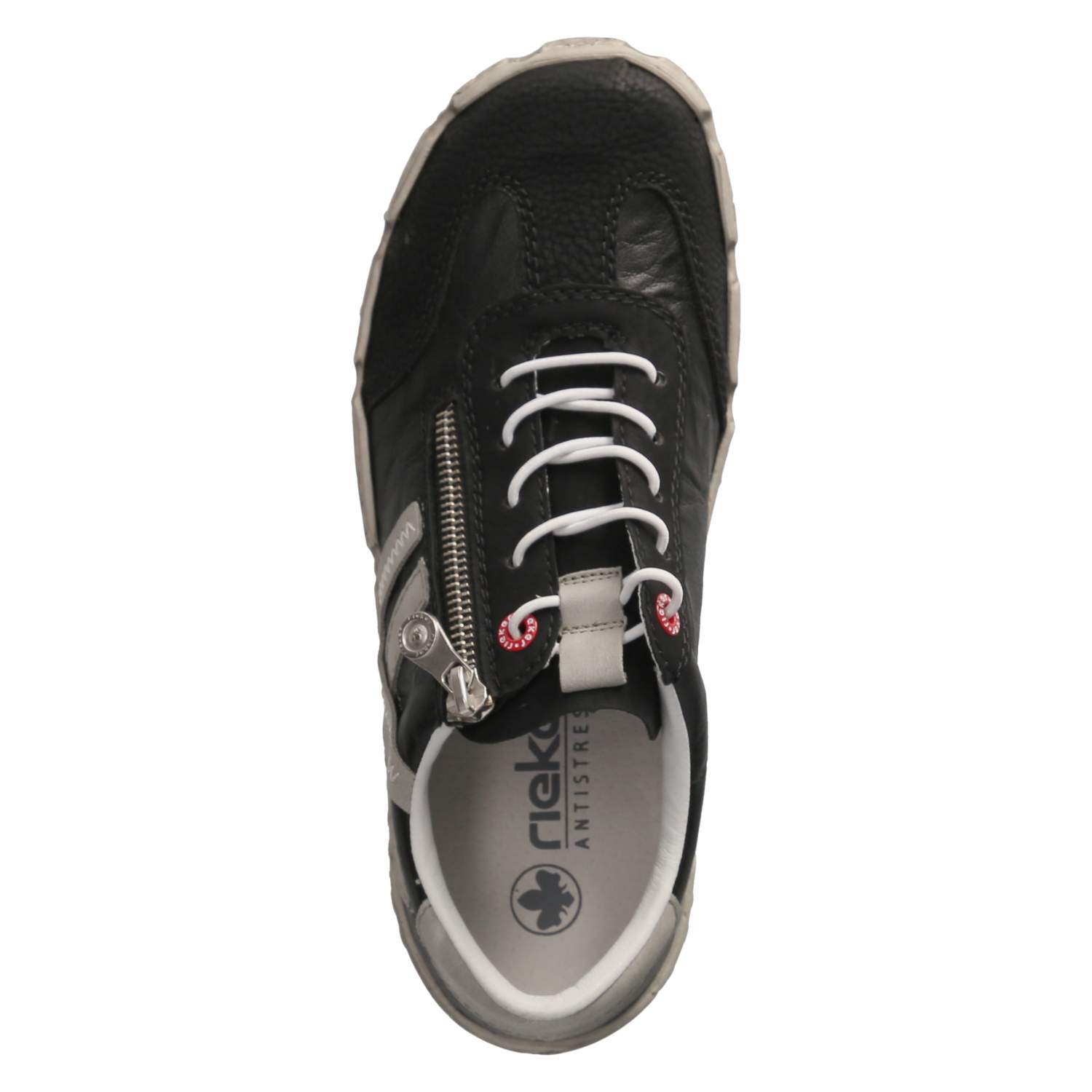 Rieker Slip On Sneaker - schwarz