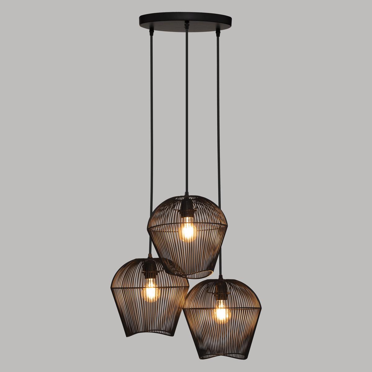 SUSPENSION X3 METAL JENA NOIR D.26CM