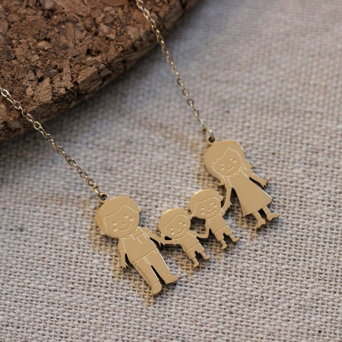 Collier Famili 4 doré or