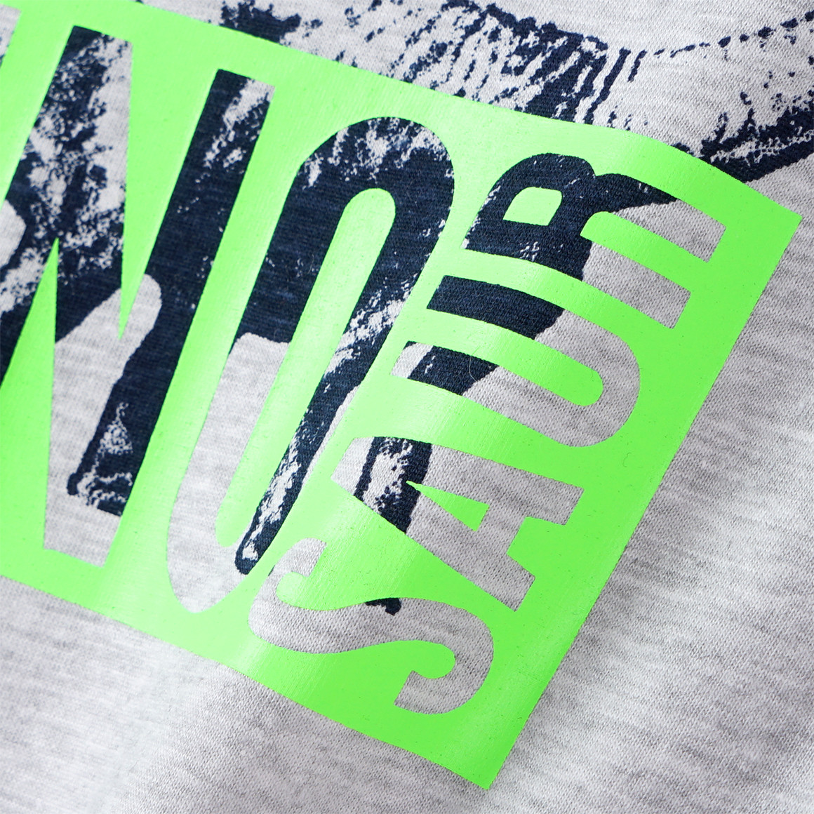 Yigga Jungen Schlafanzug mit Dino-Print hellgrau / dunkelblau