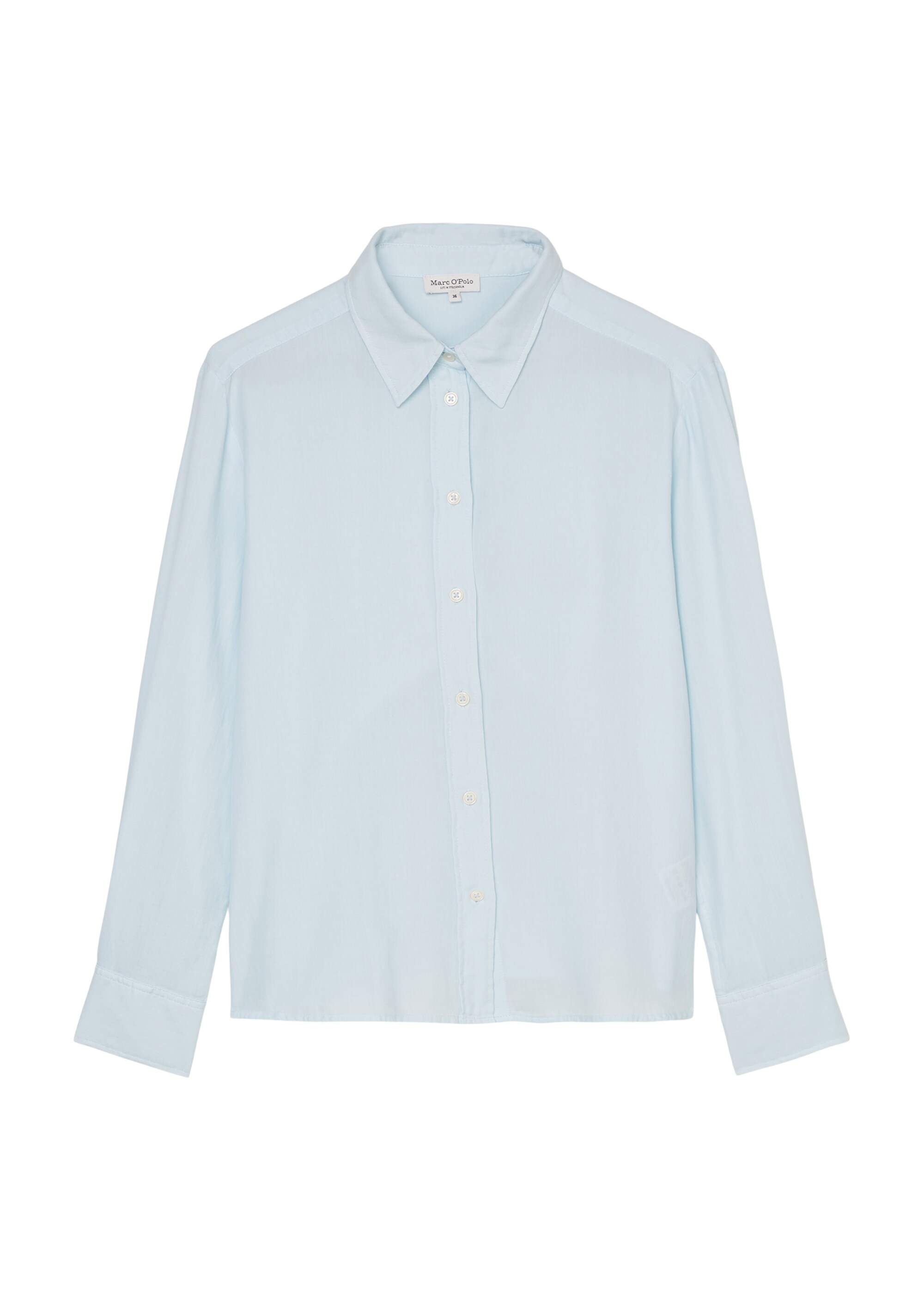 Bluse regularaus softem Baumwoll-Twill