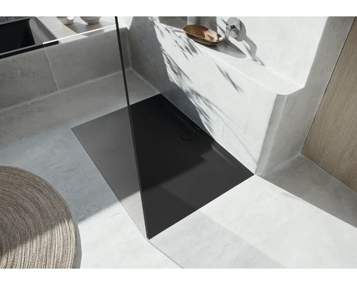 KALDEWEI SUPERPLAN ZERO Secure Plus 1524-1 douchebak, 90 x 90 x 3,2 cm, matzwart, antislipcoating over het gehele oppervlak, 352400012676