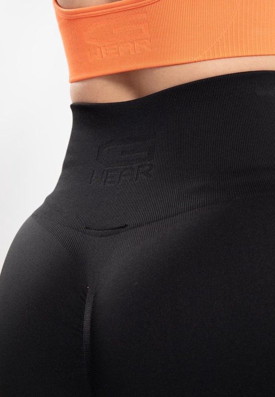 Gorilla Wear - Olivia Seamless Leggings - Zwart - Nylon/Spandex