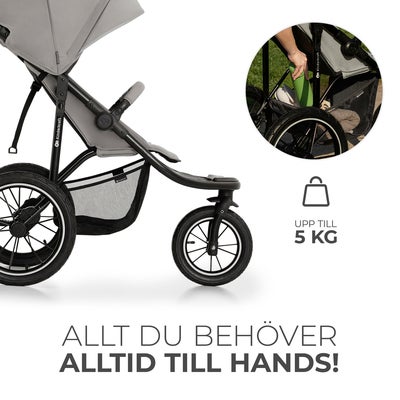 Kinderkraft HELSI 2 Terrengvogn, Grey