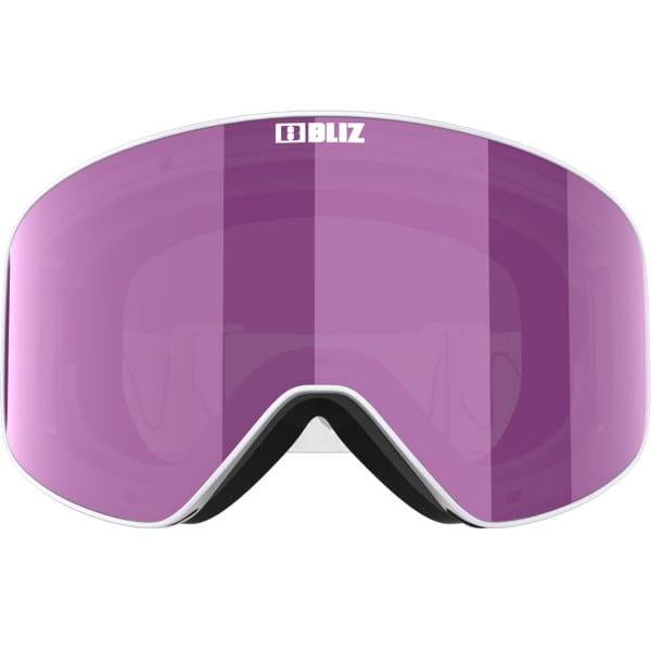Masque de ski BLIZ FLOW MATTE WHITE/SMOKE PINK