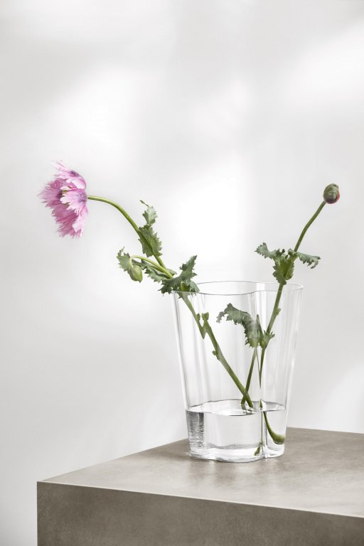 Iittala Alvar Aalto vaas 25cm grijs