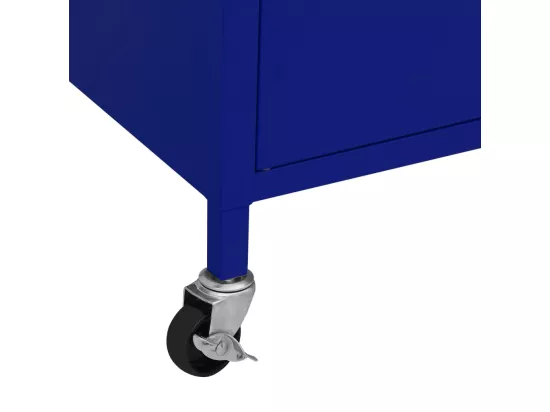 Armoire de rangement Bleu marine 60x35x56 cm Acier