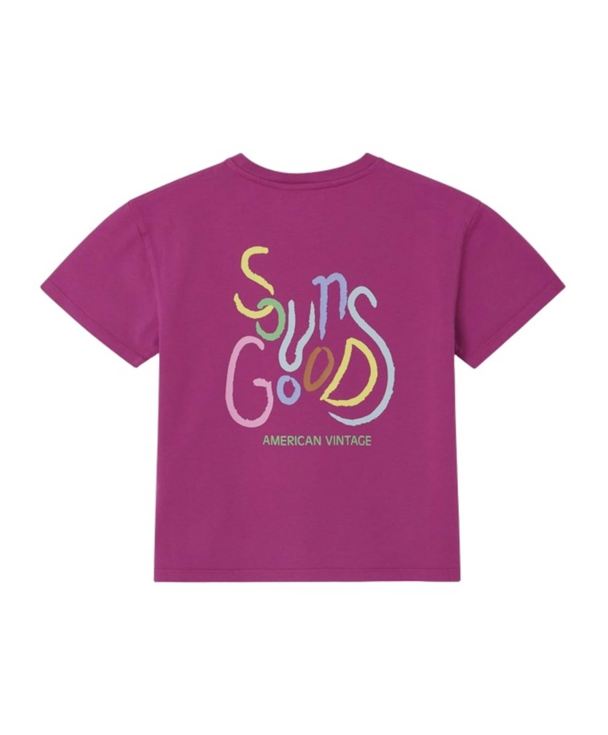 American Vintage Uniseks T-shirt roze