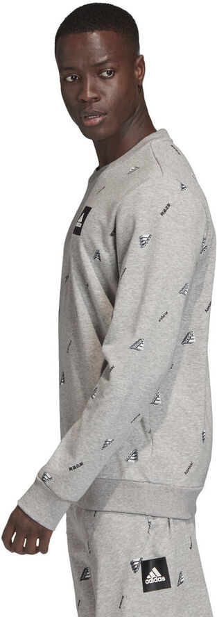 adidas Must Haves Graphic Crew sweatshirt Grå