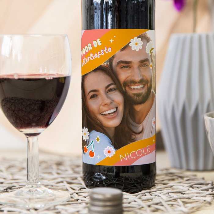Duc de la Fôret | Merlot | Voor de allerliefste met eigen foto en naam | 750 ml