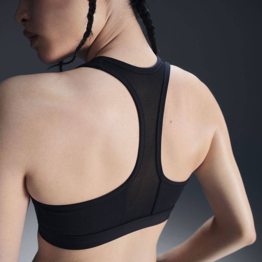 Nike Swoosh Front Zip Women's Mediu BLACK/BLACK/WHITE
