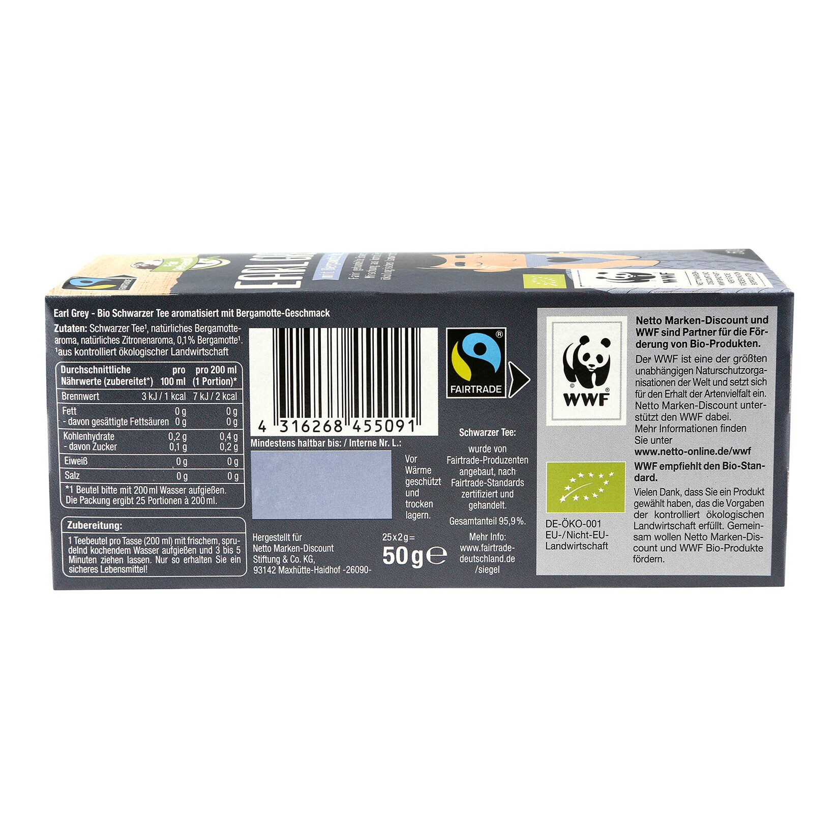Bio Fairtrade Tee 50 g, verschiedene Sorten, 12er Pack