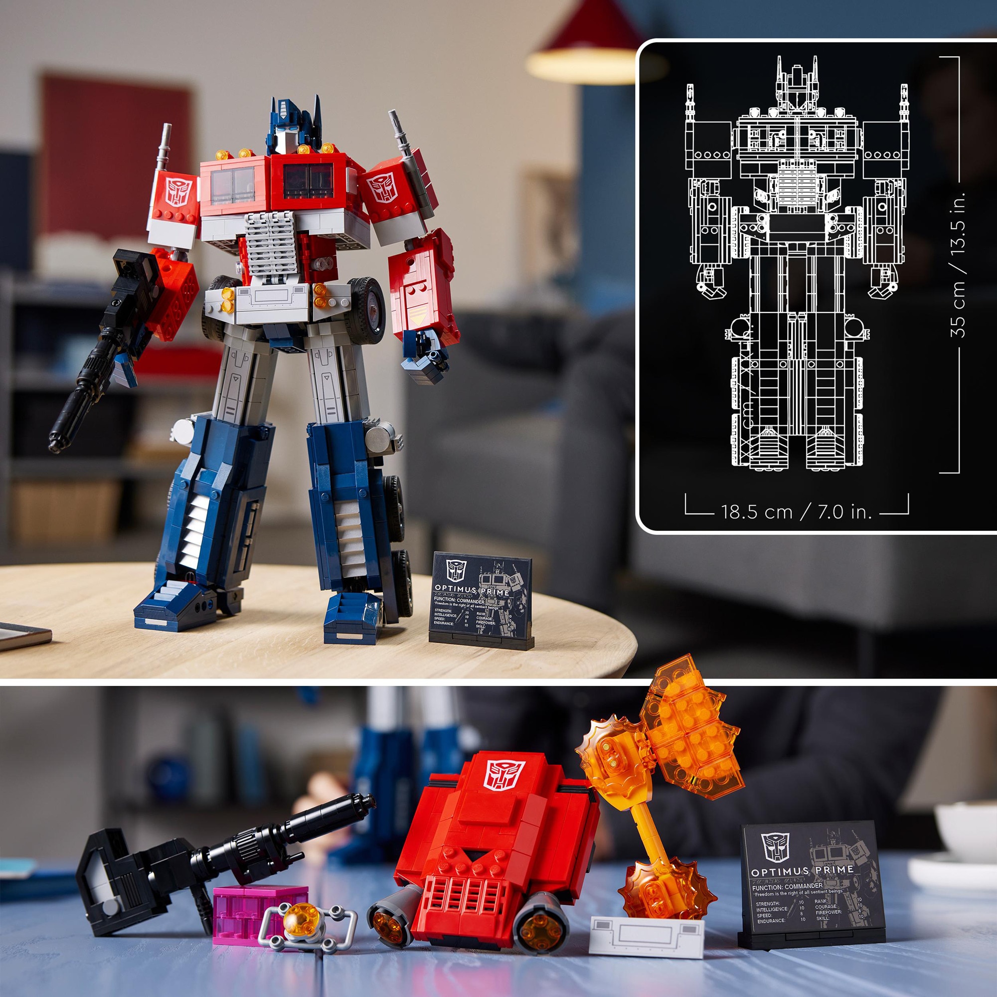 LEGO Konstruktionsspielzeug Icons Transformers Optimus Prime