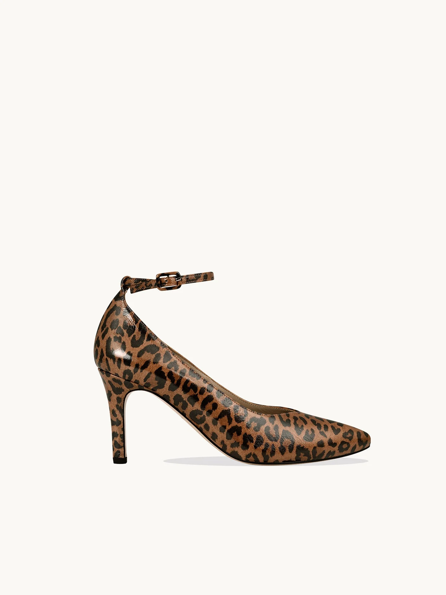 IVA LEOPARD - Escarpins léopard en cuir verni froissé | Multicolore