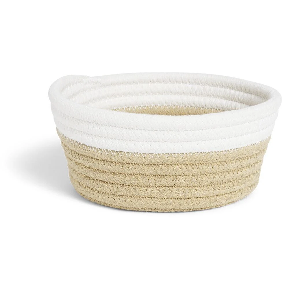 Panière tressée en coton Ø17cm