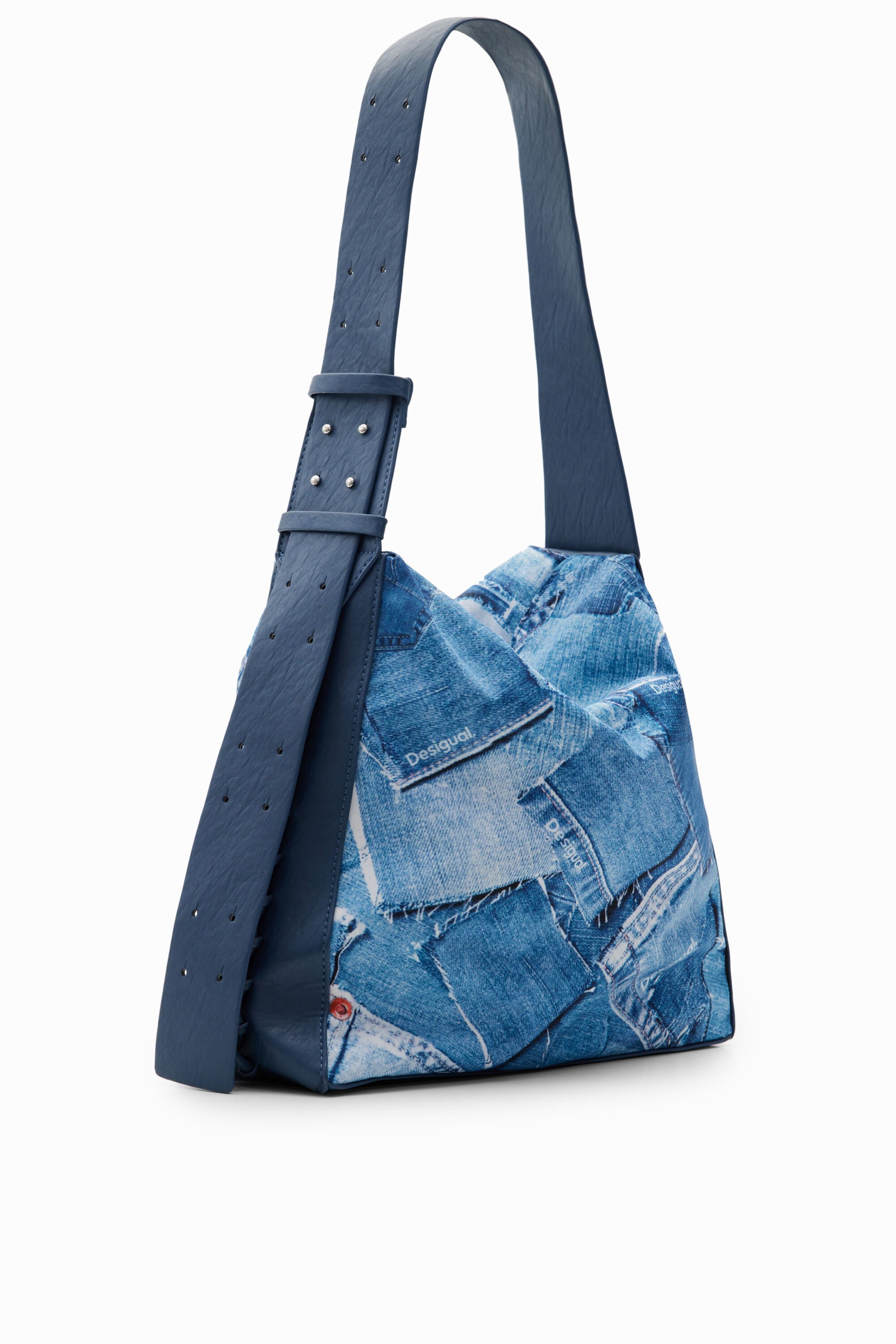 Grand sac patchwork denim
