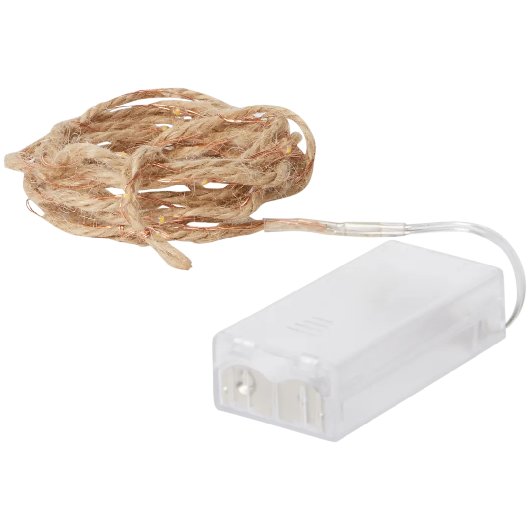 Corde de jute avec éclairage LED