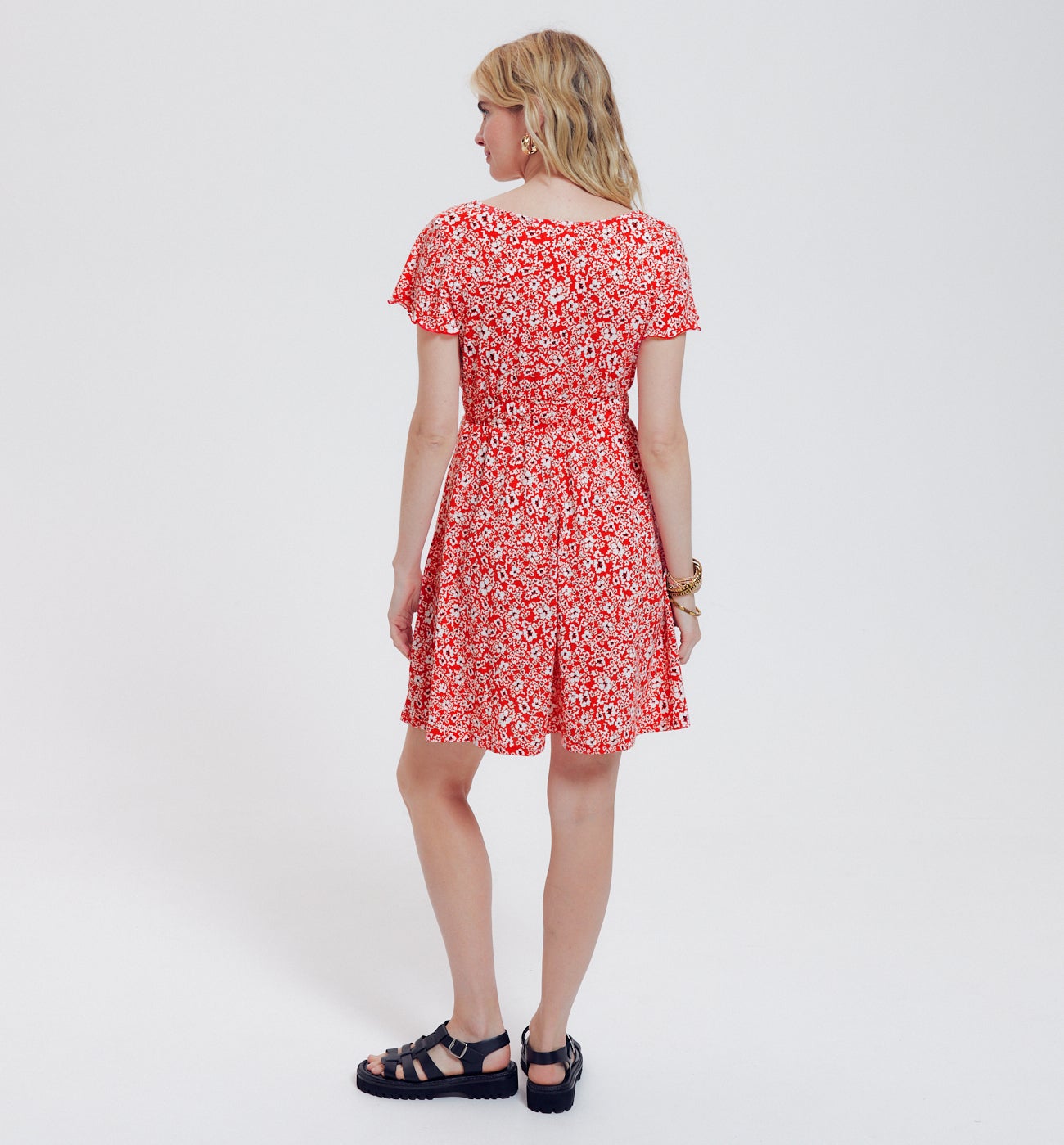 Robe imprimée Femme - Imprimé rouge