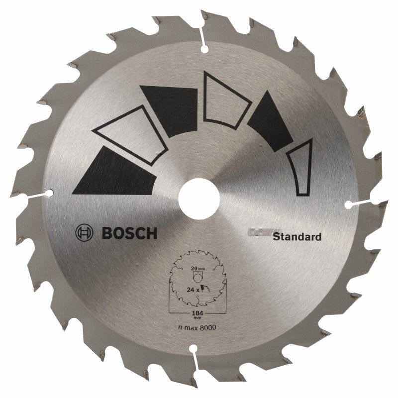 Bosch 2609256B57 Cirkelzaagblad Standard 184x20 T24
