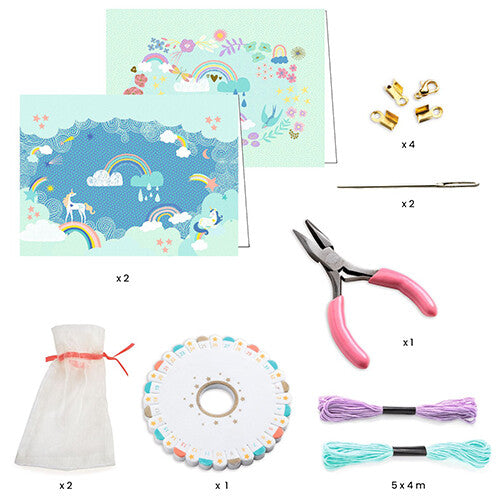 Djeco armbandjes maken me & you - rainbow kumihimo