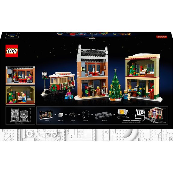 La grande rue décorée pour les fêtes Lego ICONS 10308