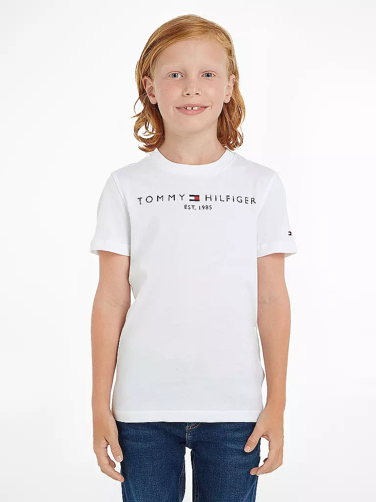 TOMMY HILFIGER Jungen T-Shirt  weiss