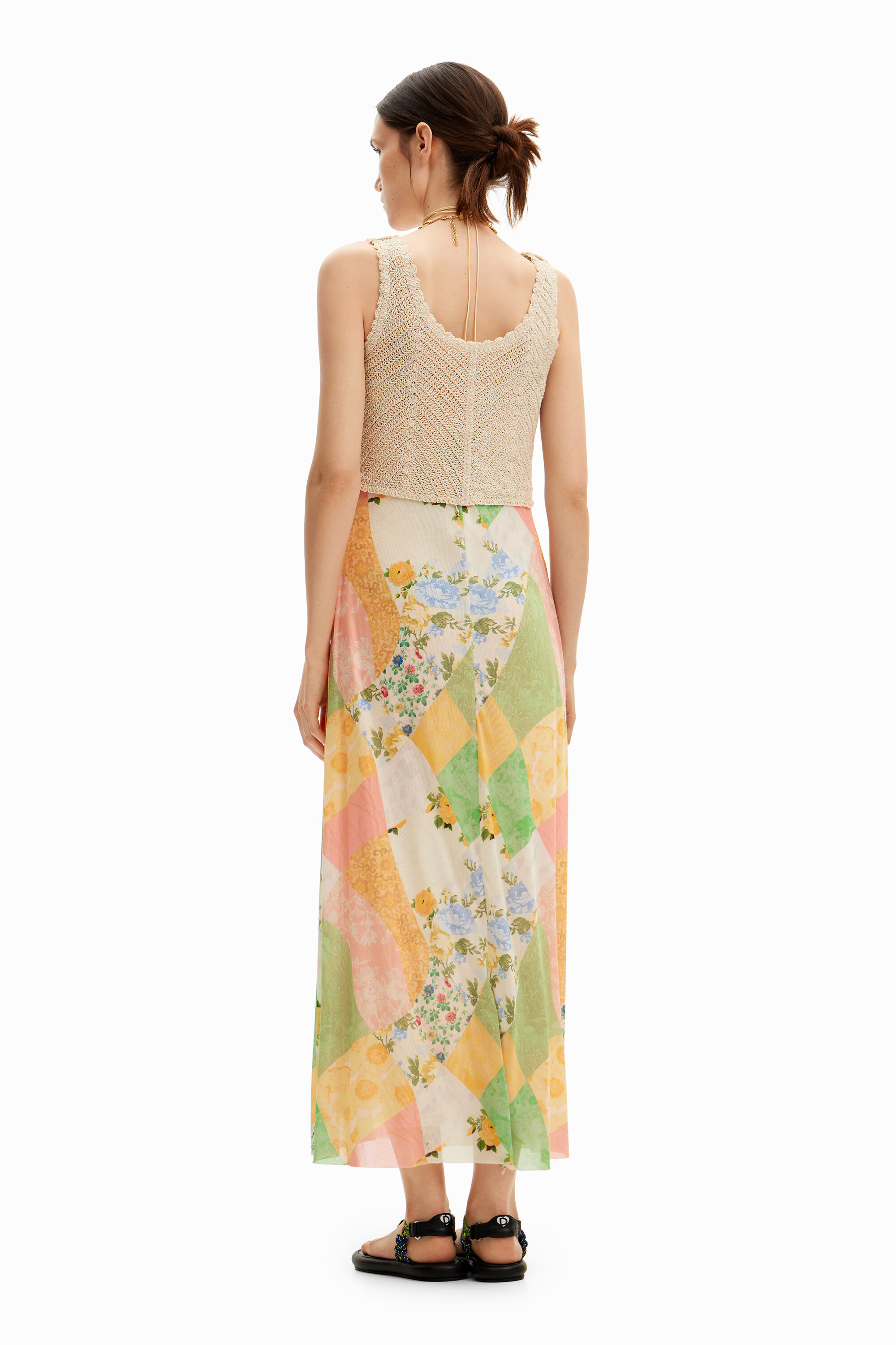 Vestido midi híbrido