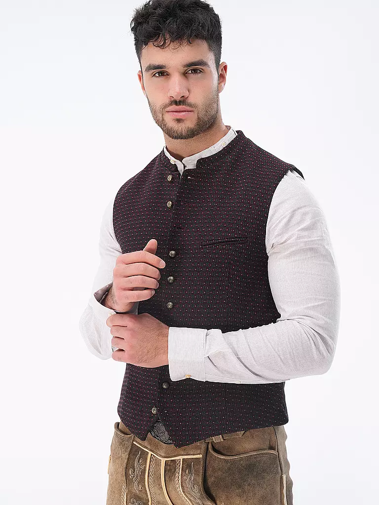 GOTTSEIDANK Trachtengilet KONSTANTIN dunkelrot