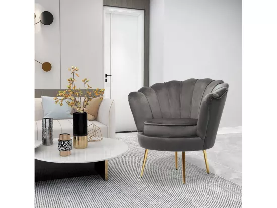 Fauteuil en velours 