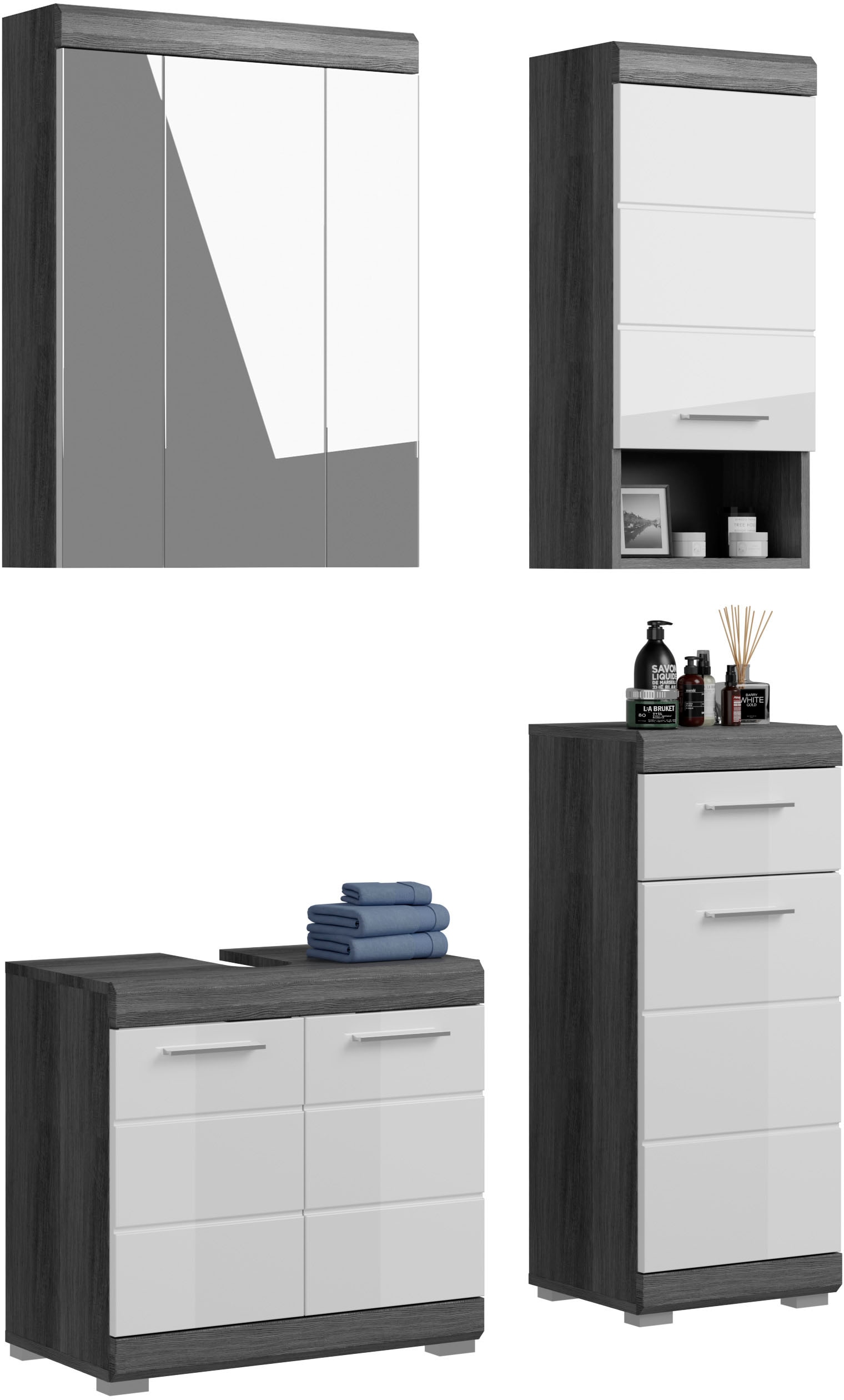 INOSIGN Badmöbel-Set »Siena, 4 teilig, bestehend aus:« Set, TOPSELLER!, 4 Stk. tlg.