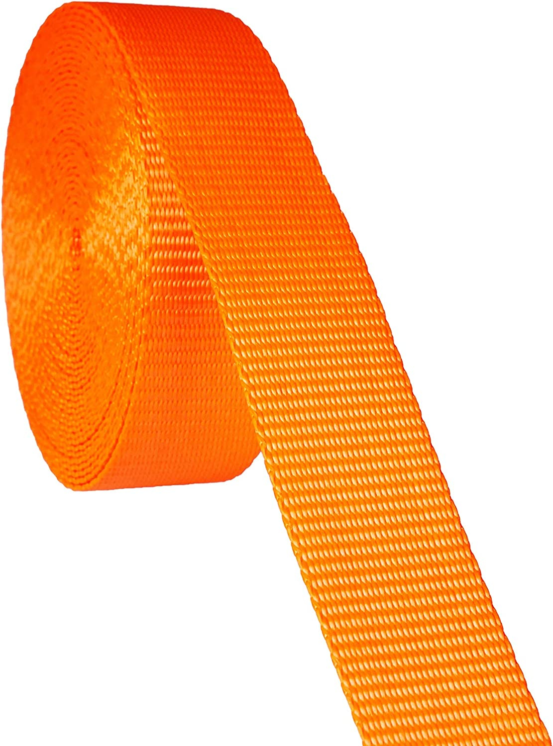 (4er Set) 10mx25mm Spanngurt Zurrgurt mit Klemmverschluss für Ladungssicherung / Heimwerk / Baustelle / Hebetechnik / Arbeitssicherheit - Orange