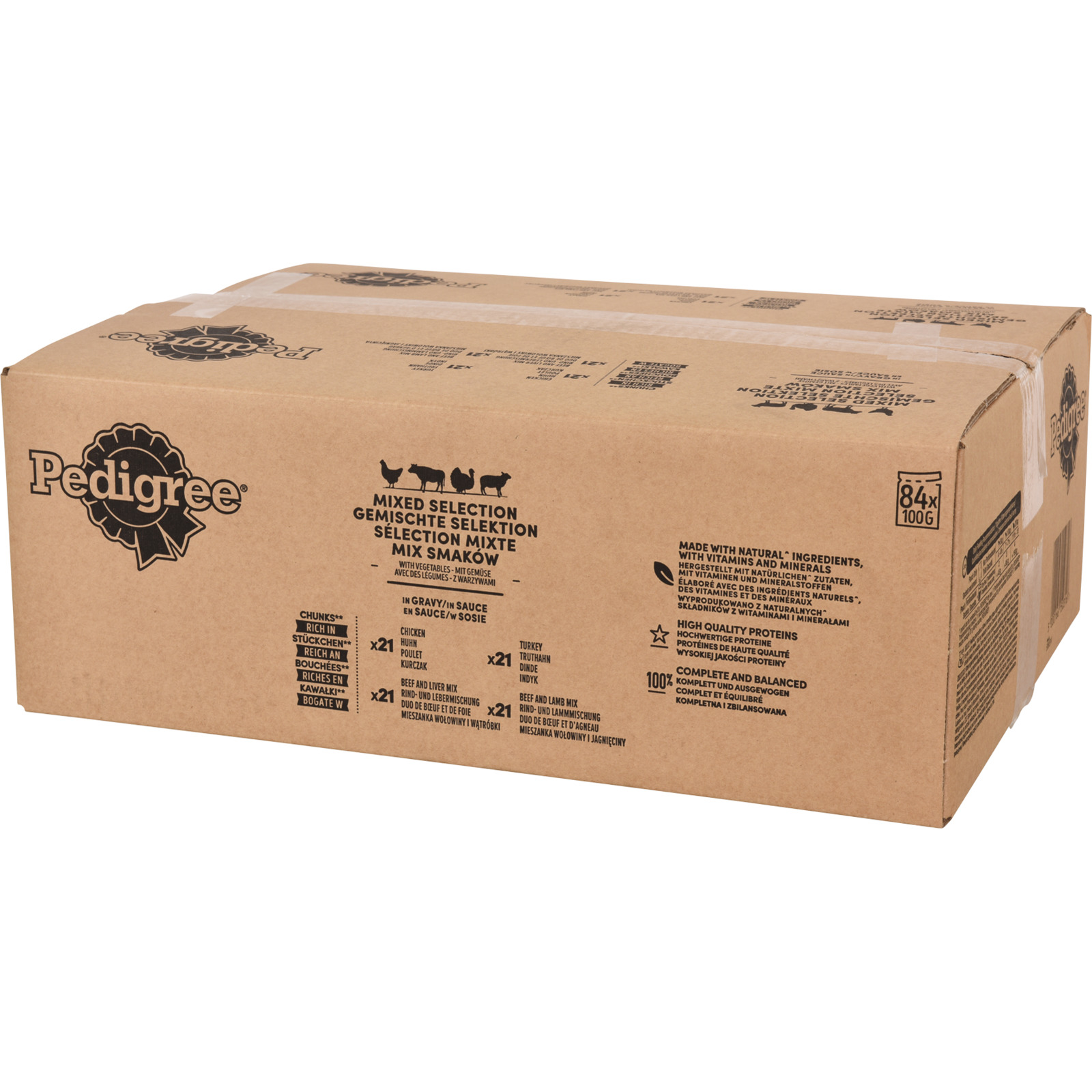 Pedigree Hundefutter Gemischte Selektion 84 x 100 g