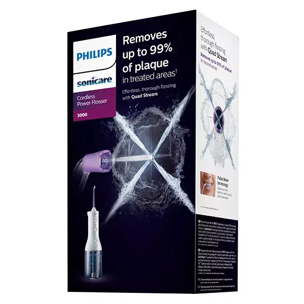 Philips Sonicare Jet Dentaire Cordless Power Flosser 3000 Blanc