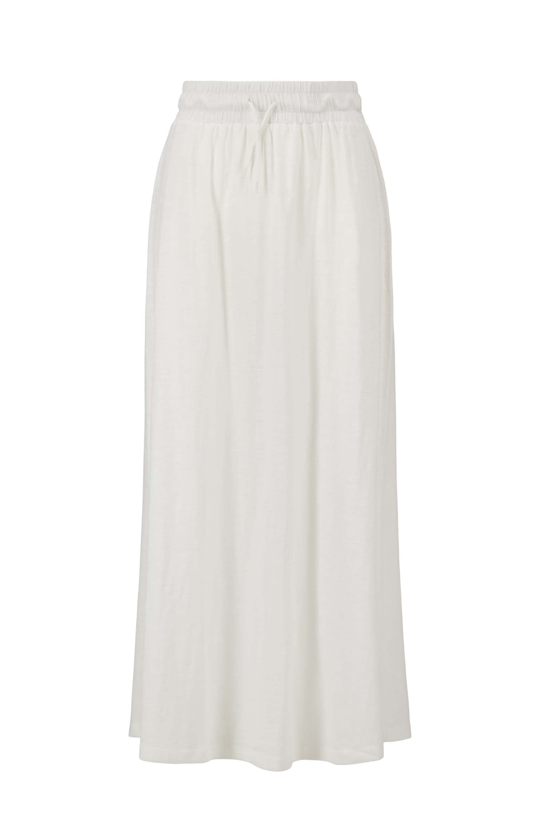 lange wijde jersey rok