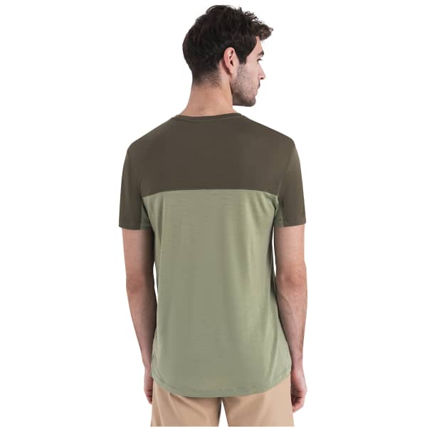 T-shirt randonnée ICEBREAKER M MERINO 125 COOL-LITE SPHERE III SS TEE LICHEN/LODEN/CB