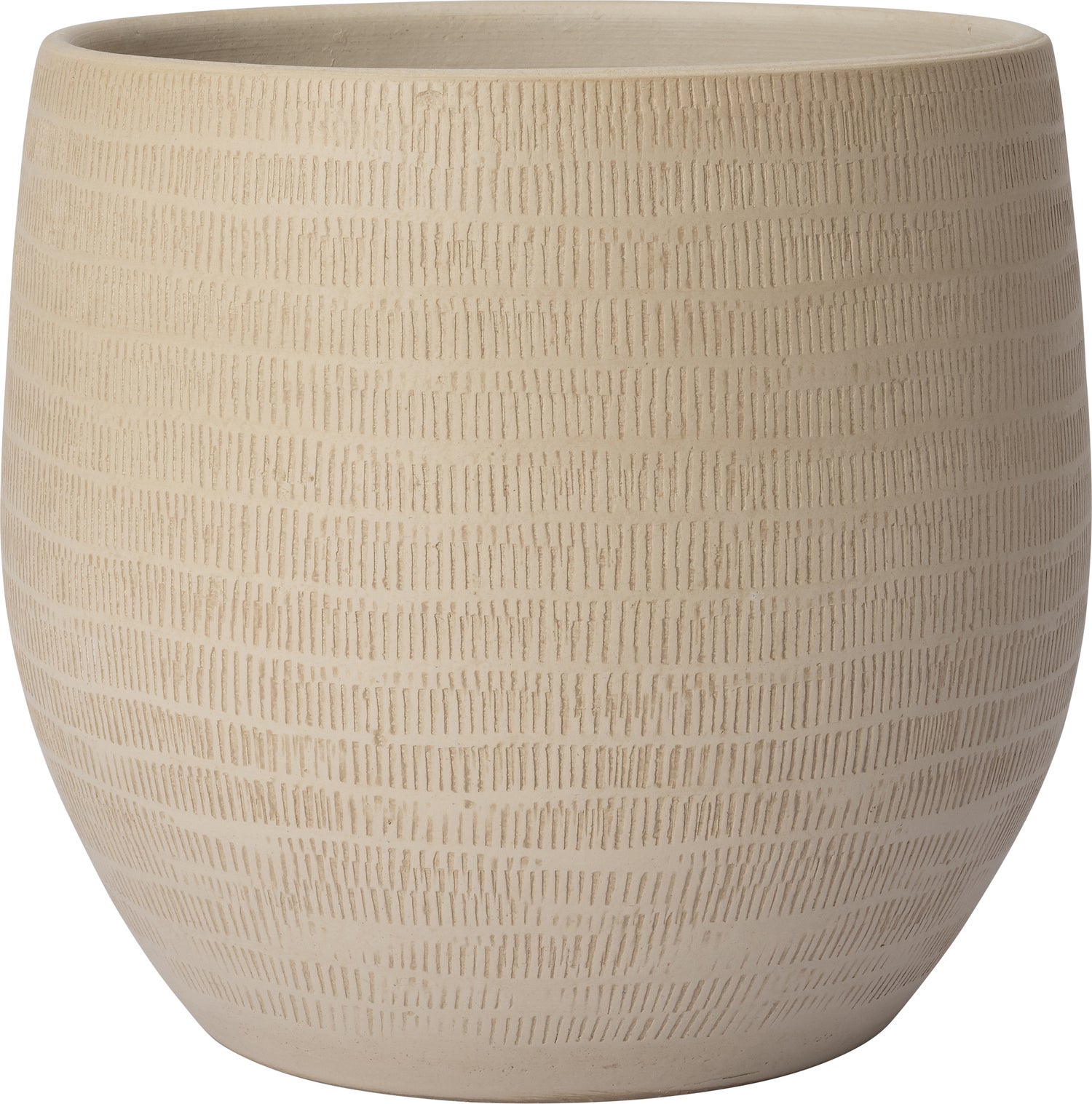 Intratuin bloempot Xanna mat crème D 27 H 25 cm