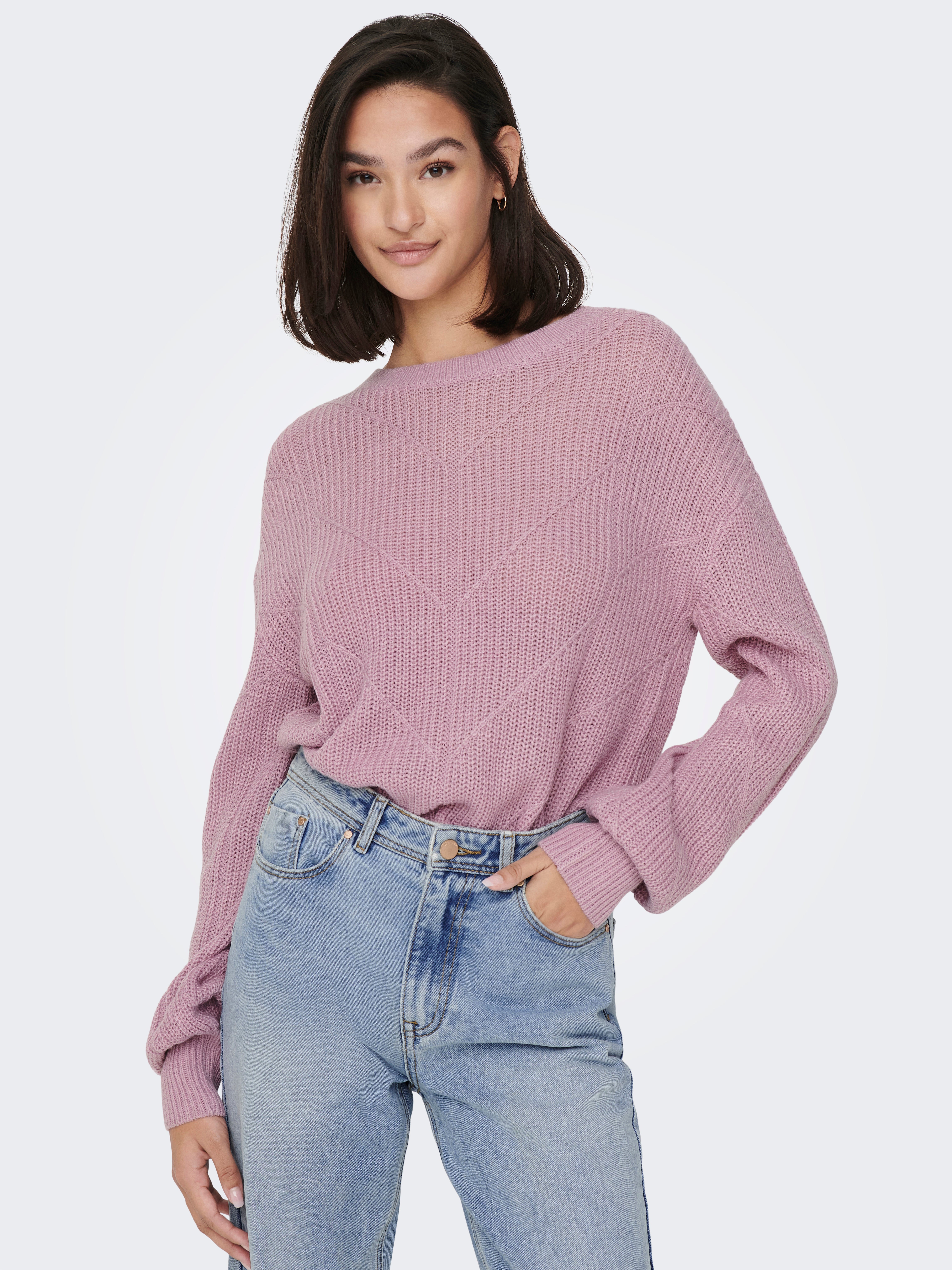JDYLENETTE Strickpullover Mauve Mist