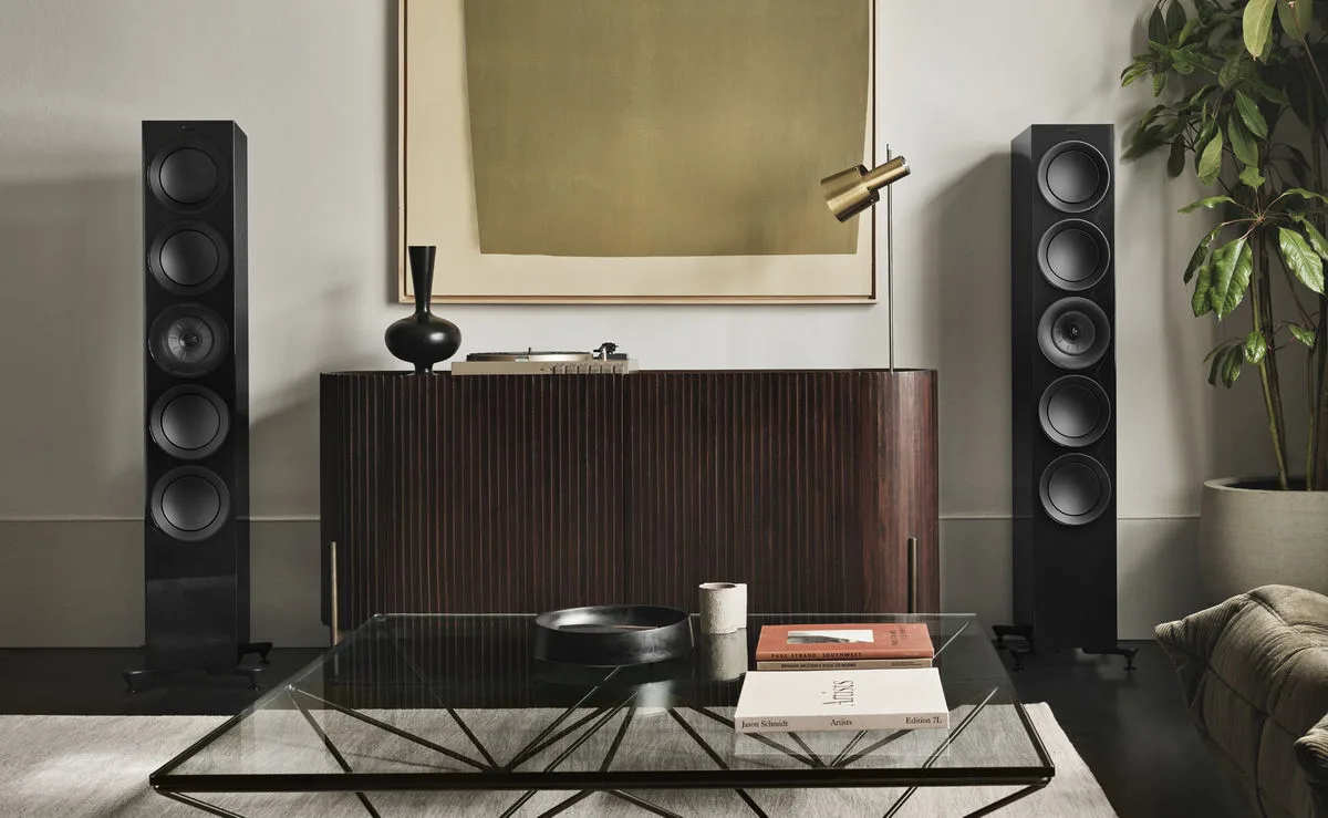 KEF R11 Meta Noir laqué (la paire) Enceintes colonne