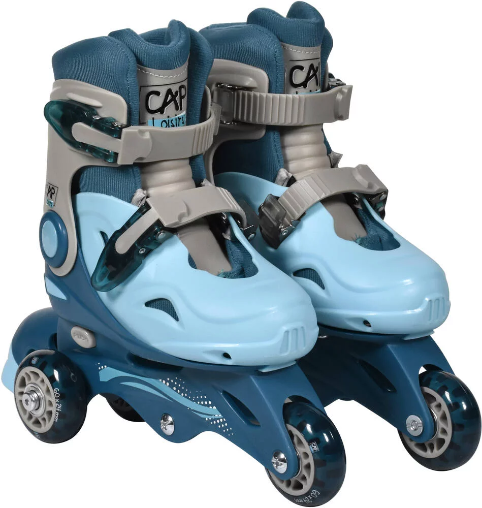 ROLLERS EVOLUTIFS 3 ROUES TAILLE  27-30 BLEU