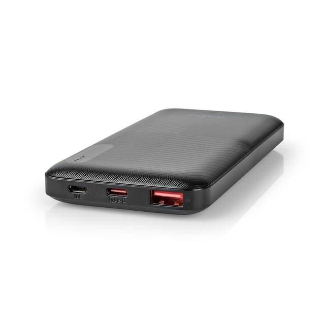 Nedis Powerbank | 10000 mAh | 1.5 / 2.0 / 3.0 A | Antal output: 2 | Output tilslutning: 1x USB-A / 1x USB-C™ | Input forbindels: 1x Micro USB / 1x USB-C™ | PD2.0 18W | Lithium-polymer