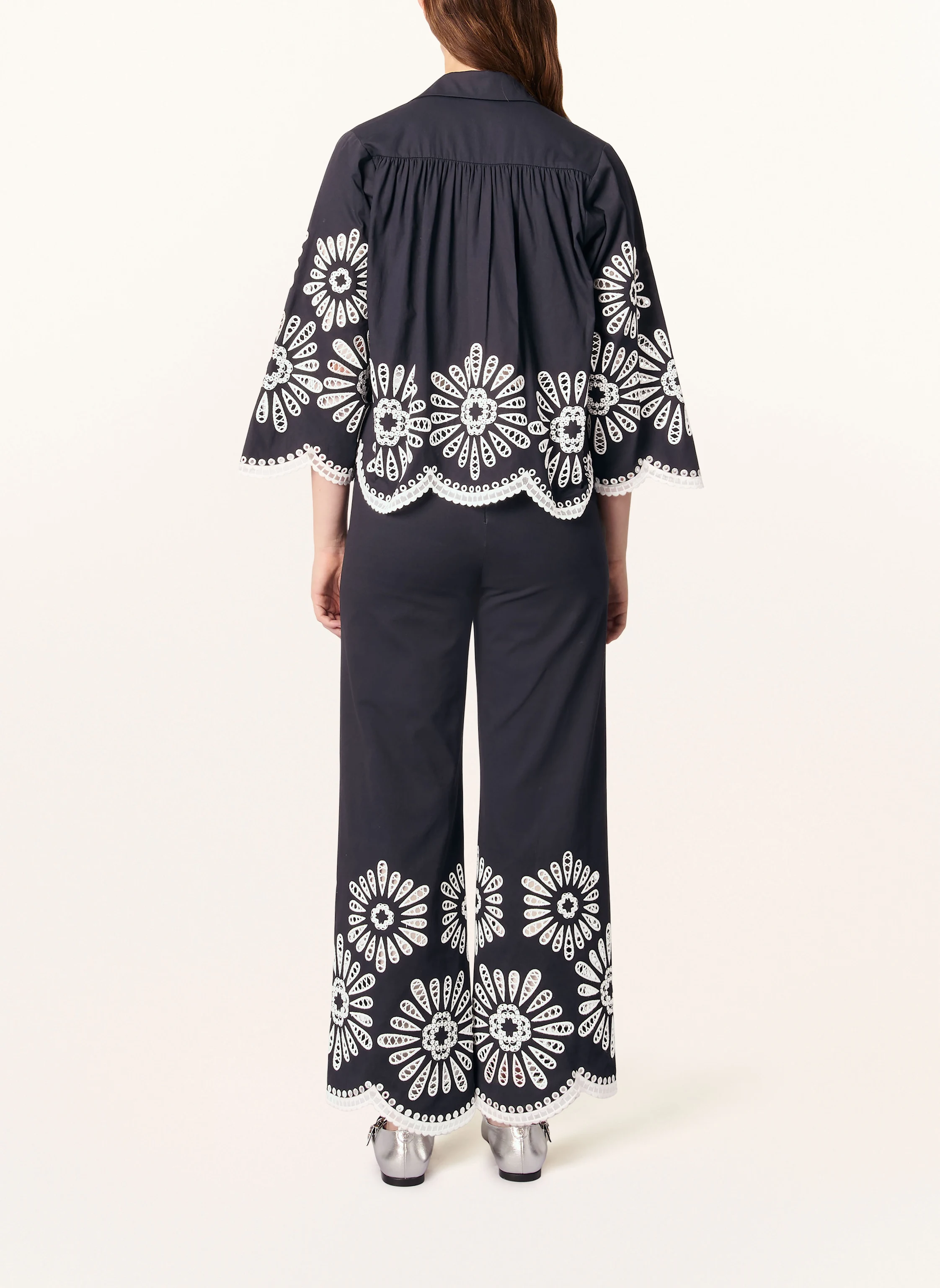 maje Bluse mit Spitze