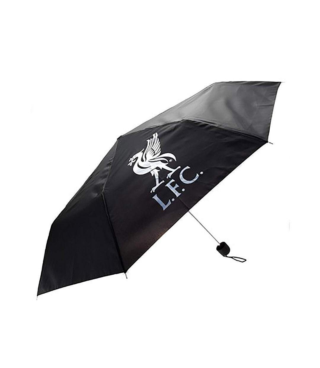 Liverpool FC - Parapluie pliant (Noir / Argenté) (Taille unique) - UTTA6140