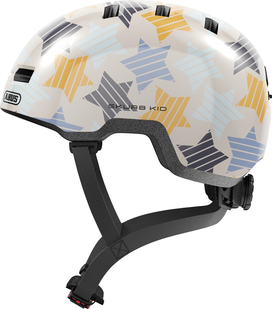 Abus Skurb Kid Cykelhjelm Grey Stars