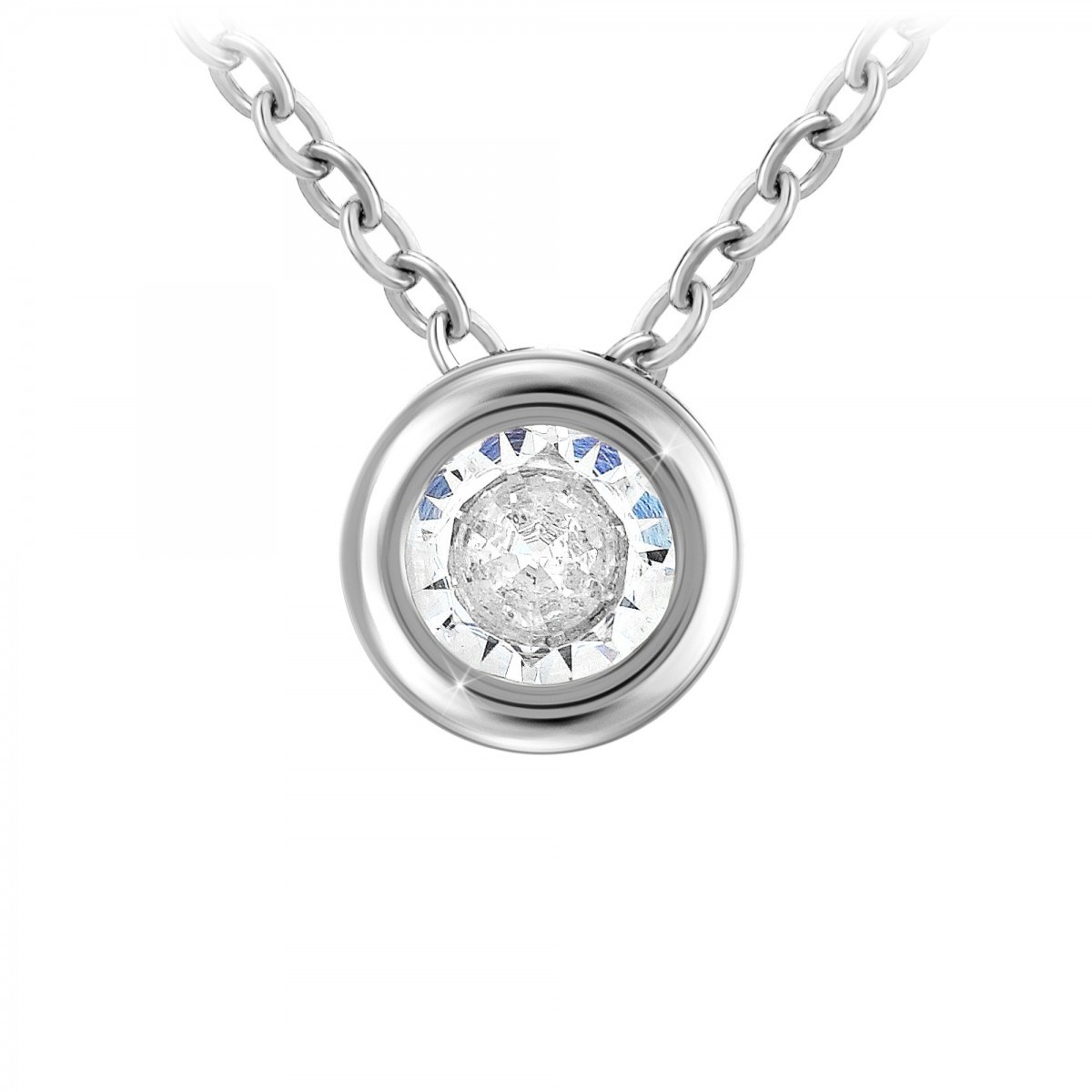 Collier SC Crystal orné de Zirconium
