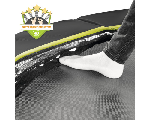 EXIT Silhouette Ground 305 zwarte inground trampoline