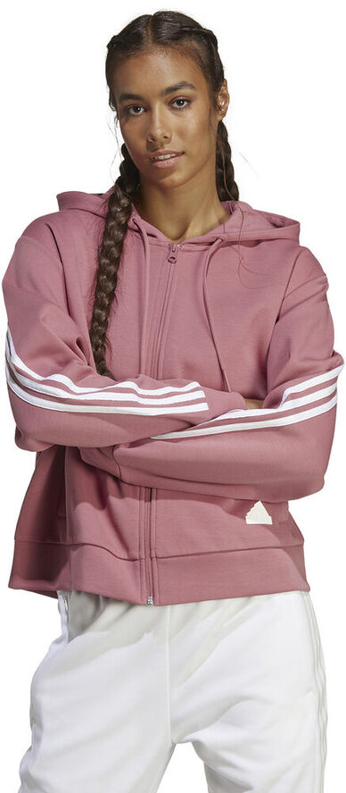 adidas Future Icons 3-Stripes Full-Zip hættetrøje Pink