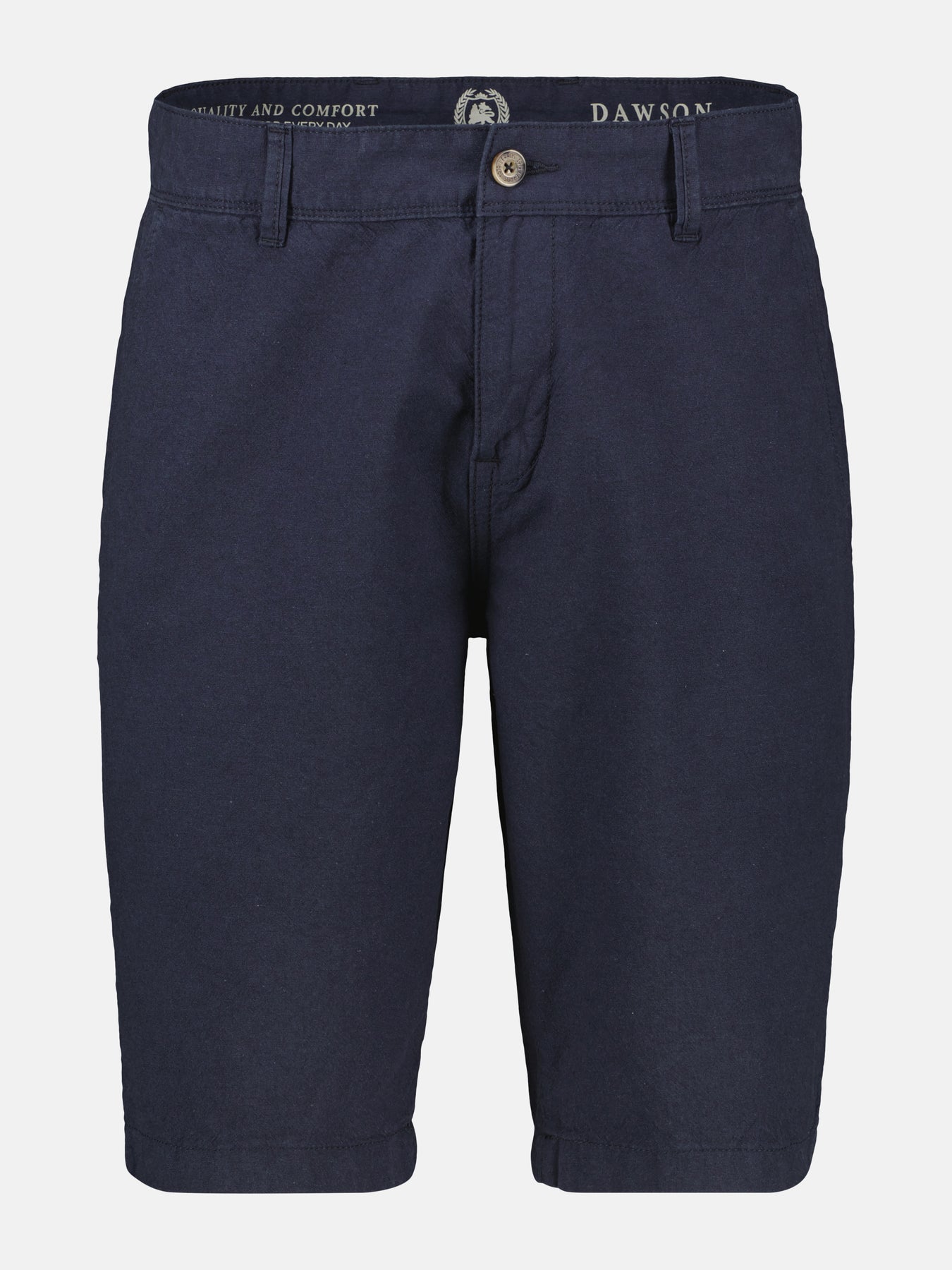 Chino-Bermuda mit Leinenanteil