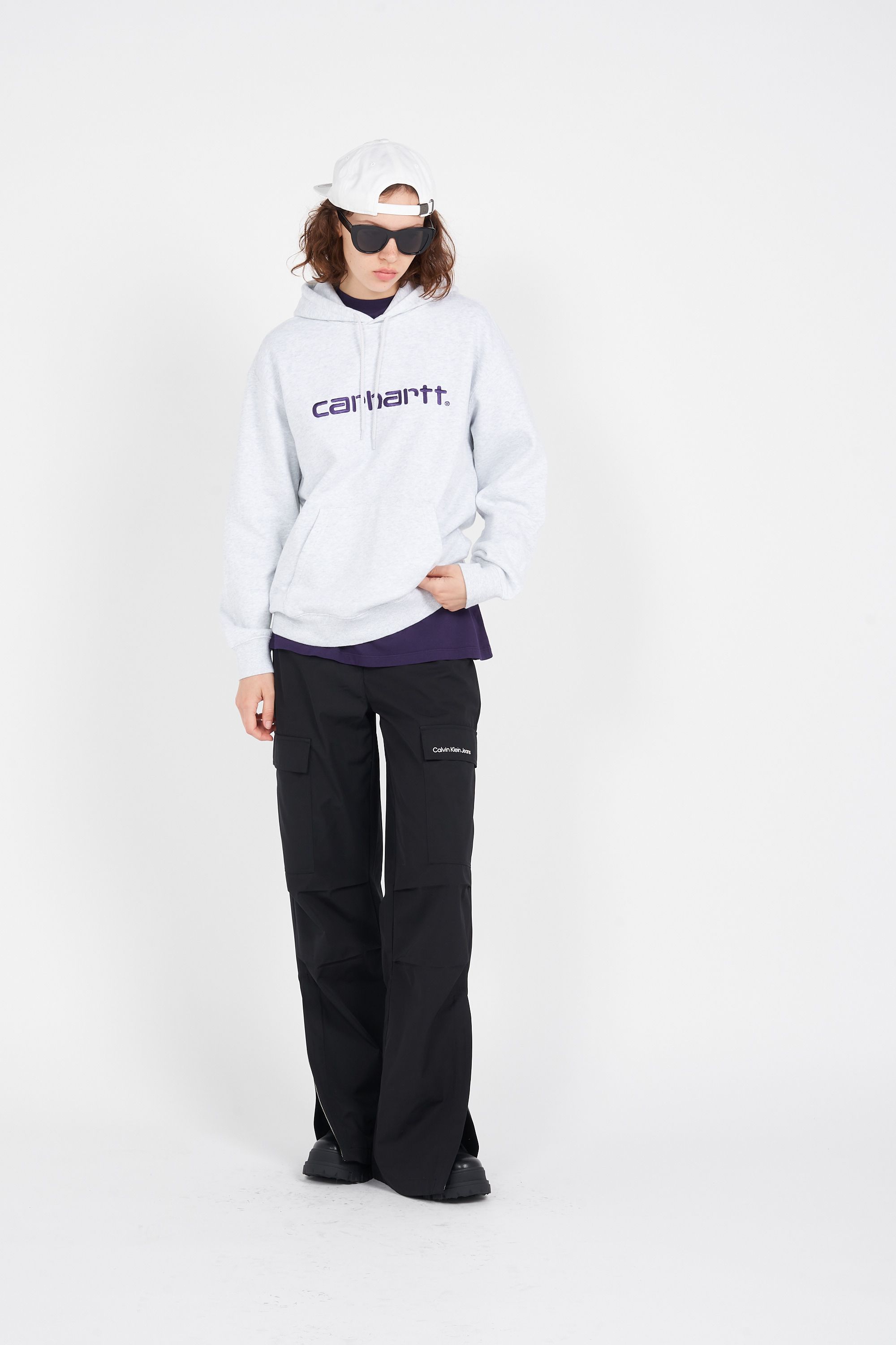 CARHARTT WIP Casquette Liquid Script Cap Blanc