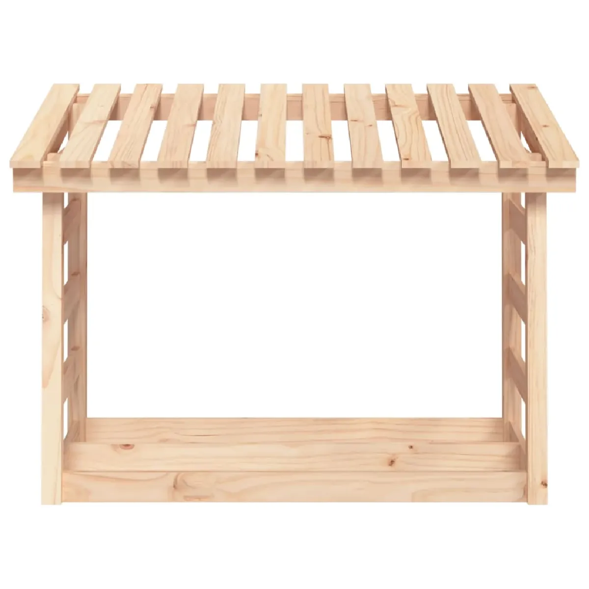 vidaXL Support pour bois de chauffage - Bois de pin
